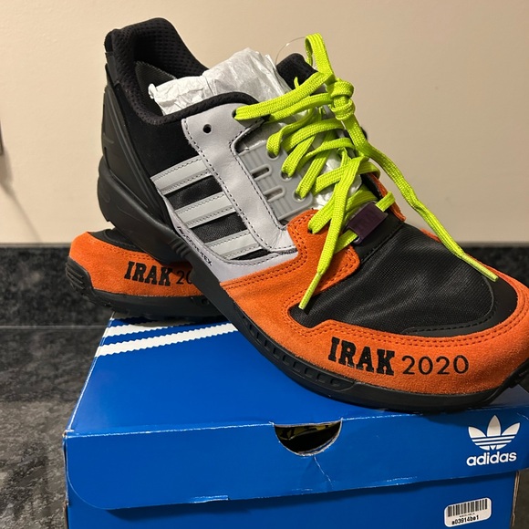 Adidas IRAK 2020 Black Orange Sneakers